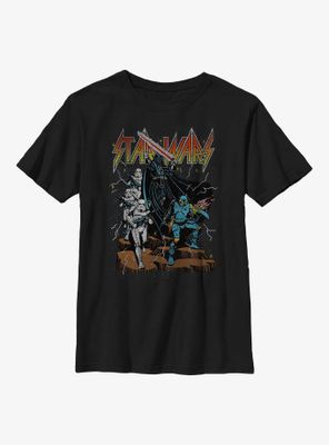 Star Wars Metal Band Logo Youth T-Shirt