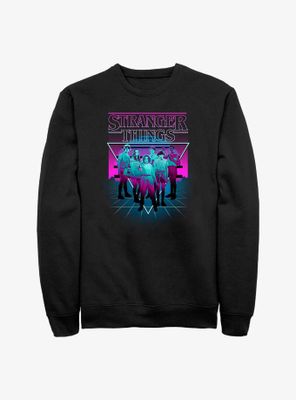 Stranger Things Neon Color Group Sweatshirt