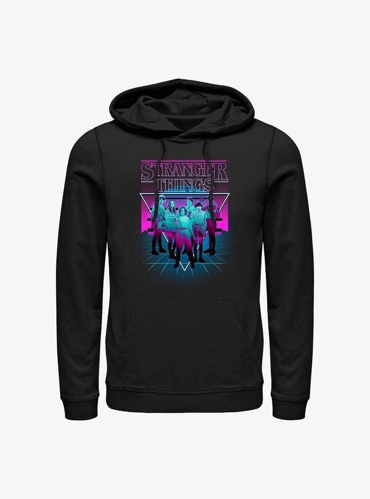 Stranger Things Neon Color Group Hoodie