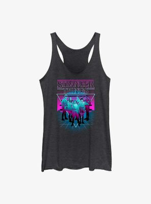 Stranger Things Neon Color Group Womens Tank Top