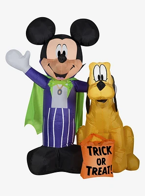Disney Mickey Mouse And Pluto With Treat Sack Scene Airblown
