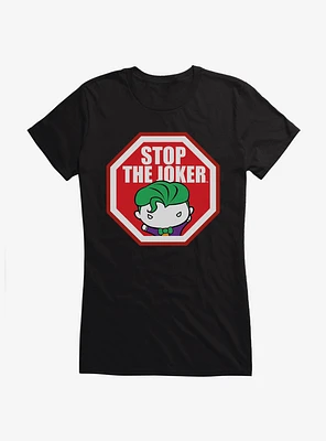 DC Comics Batman Chibi Stop The Joker Girls T-Shirt