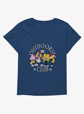 Cottagecore Outdoorsy Club Girls T-Shirt Plus