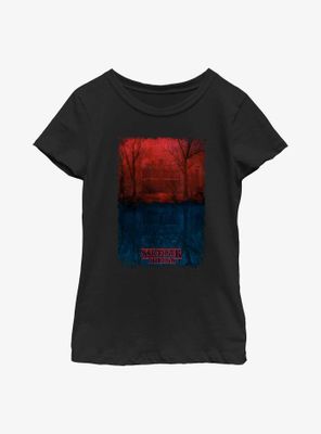 Stranger Things Creel House Upside Down Youth Girls T-Shirt