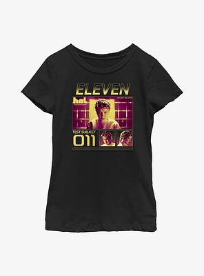 Stranger Things Test Subject 011 Youth Girls T-Shirt