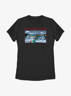 Stranger Things Rainbow Room Fight Womens T-Shirt