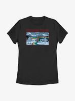 Stranger Things Rainbow Room Fight Womens T-Shirt