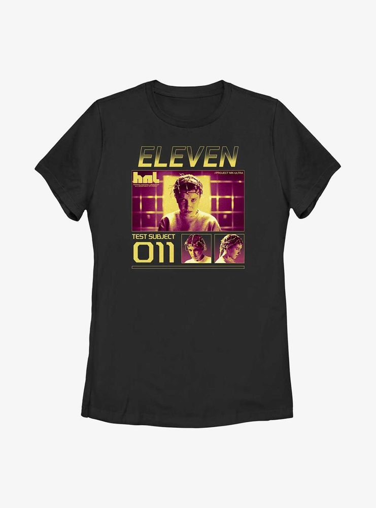 Stranger Things Test Subject 011 Womens T-Shirt