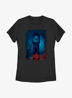 Stranger Things Vecna Clock Poster Womens T-Shirt