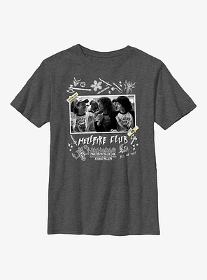 Stranger Things Hellfire Club Scrapbook Youth T-Shirt