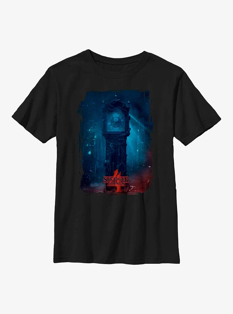 Stranger Things Vecna Clock Poster Youth T-Shirt