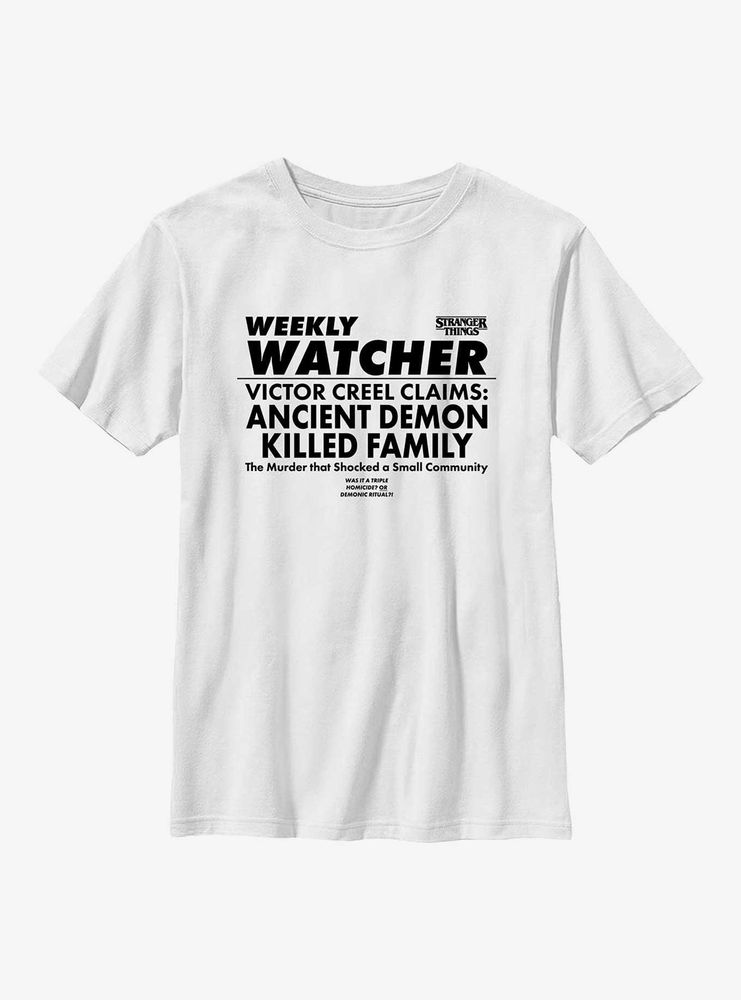 Stranger Things Weekly Watcher Youth T-Shirt