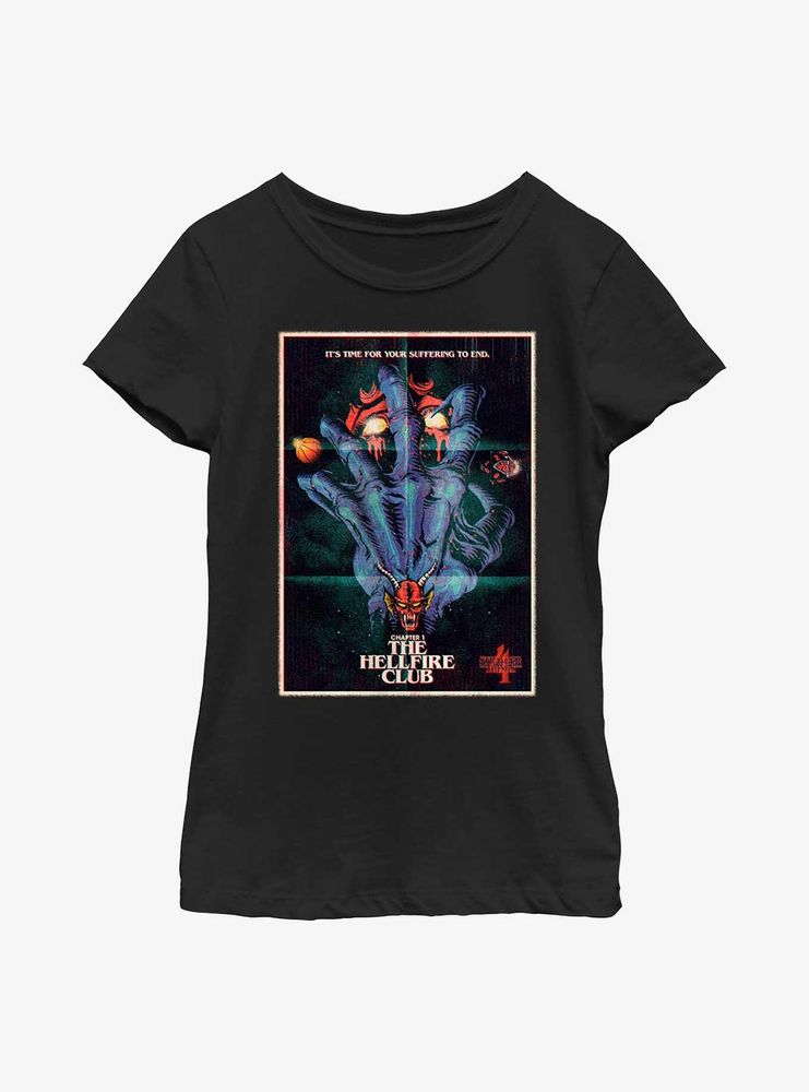 Stranger Things X Butcher Billy The Hellfire Club Youth Girls T-Shirt