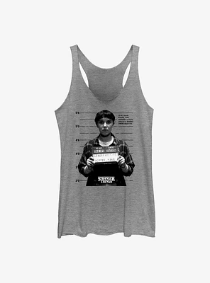 Stranger Things Jane Hopper Mugshot Girls Tank