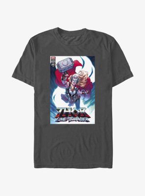 Marvel Thor: Love And Thunder Mighty Jane Foster Comic Cover T-Shirt