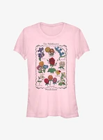 Disney Alice Wonderland Wildflowers Chart Girls T-Shirt