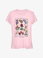 Disney Alice in Wonderland Wildflowers Chart Girls T-Shirt