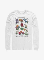 Disney Alice Wonderland Wildflowers Chart Long-Sleeve T-Shirt