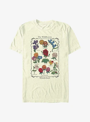 Disney Alice Wonderland Wildflowers Chart T-Shirt
