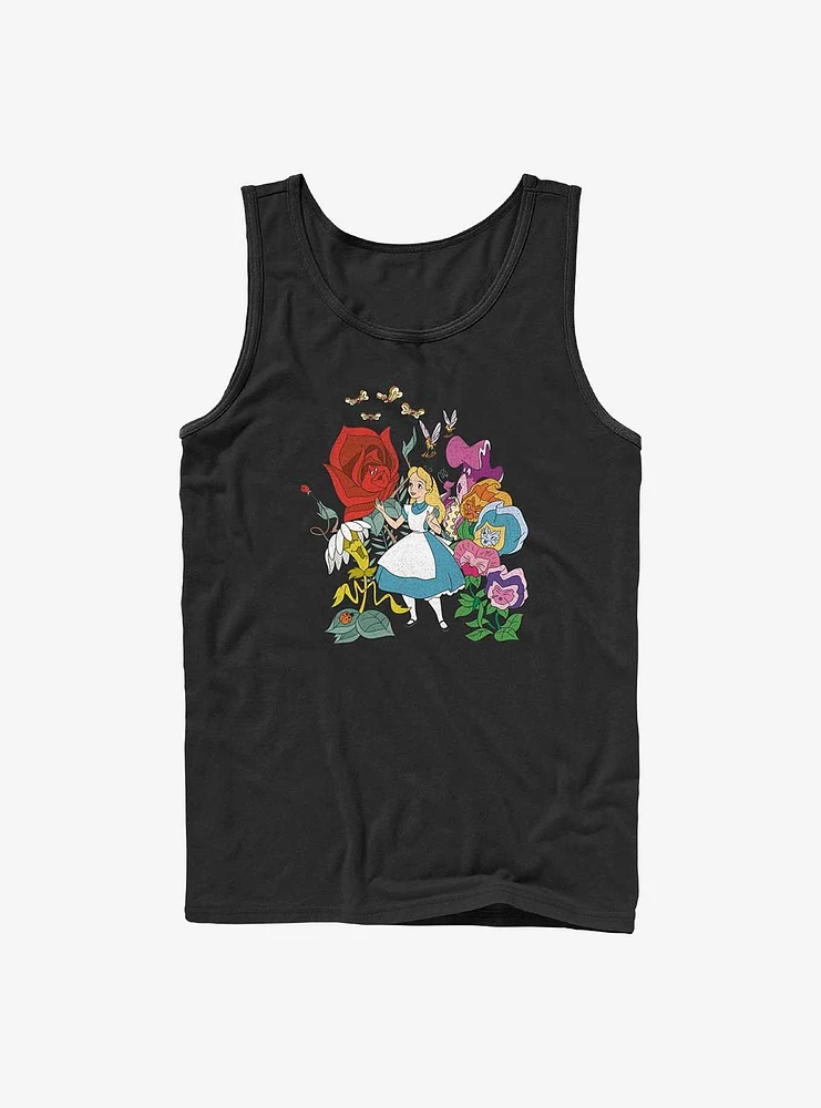 Disney Alice Wonderland Flower Afternoon Tank