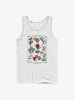 Disney Alice Wonderland Wildflowers Chart Tank