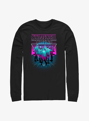 Stranger Things Neon Group Long-Sleeve T-Shirt