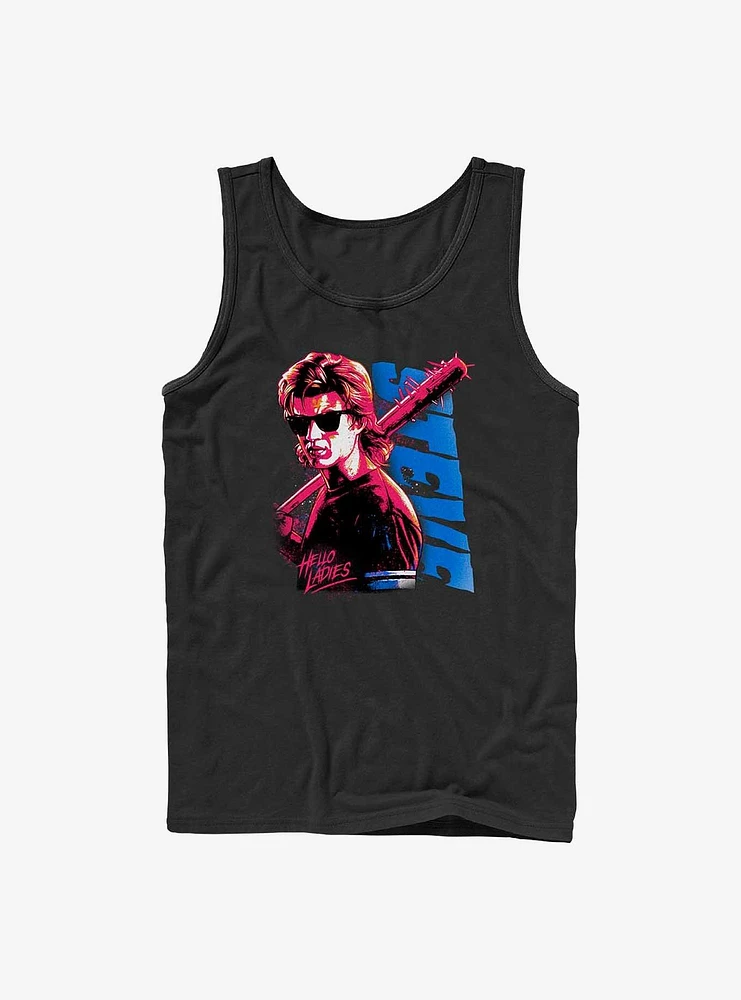 Stranger Things Steve Hello Ladies Tank