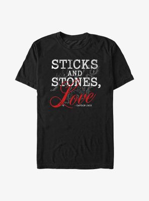 Disney Pirates of the Caribbean Sticks And Stones Love T-Shirt