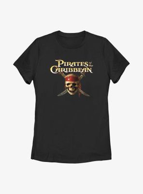 Disney Pirates of the Caribbean Skull Cross Womens T-Shirt
