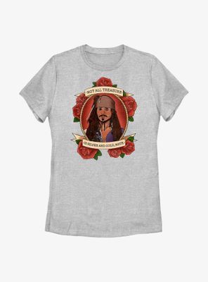 Disney Pirates of the Caribbean Silver And Gold Mate Womens T-Shirt