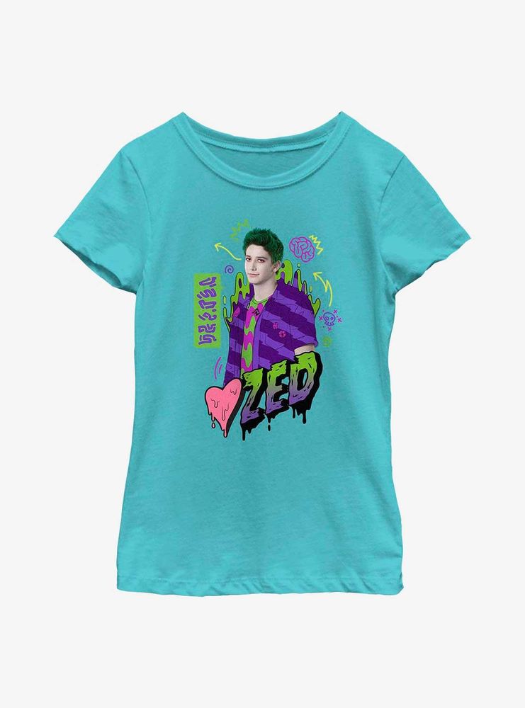 Disney Zombies Love Zed Youth Girls T-Shirt