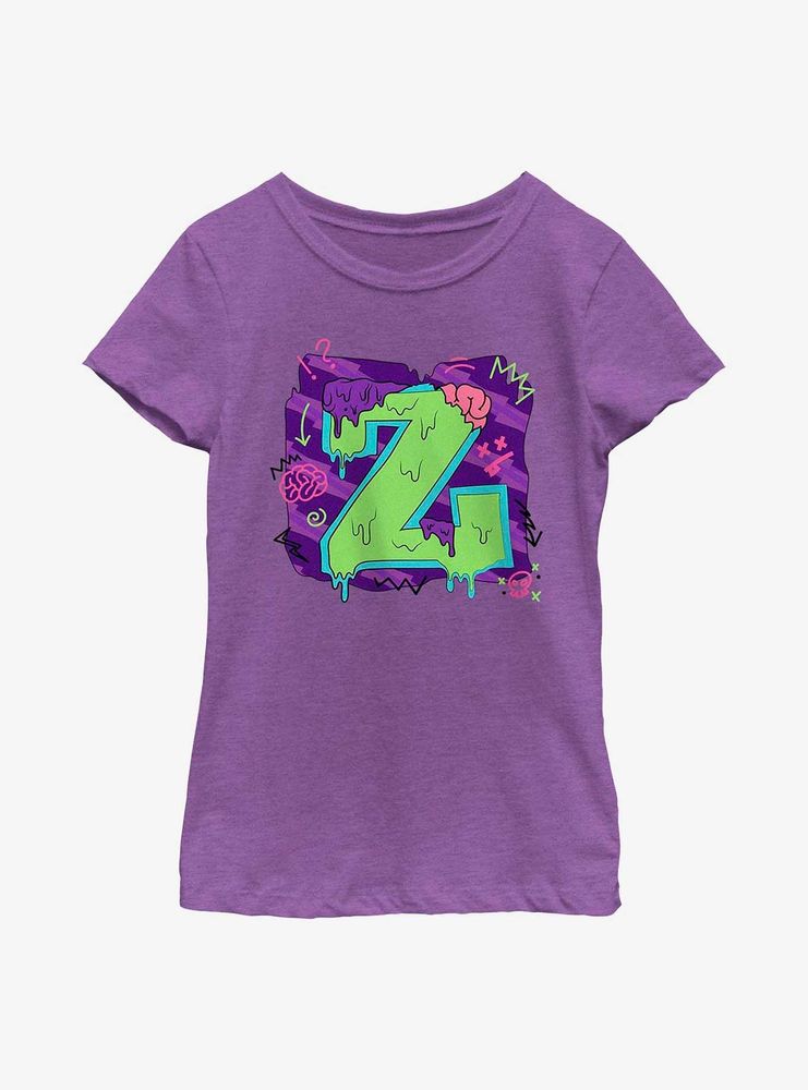 Disney Zombies Seabrook Football Letter Youth Girls T-Shirt