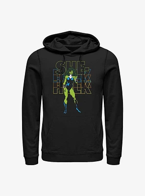 Marvel She-Hulk Name Stack Hoodie