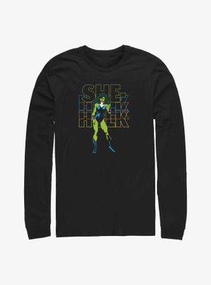 Marvel She-Hulk Name Stack Long-Sleeve T-Shirt