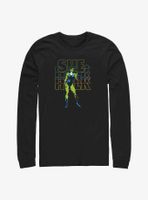 Marvel She-Hulk Name Stack Long-Sleeve T-Shirt