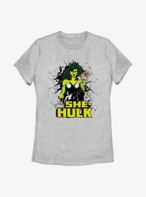 Marvel She-Hulk Holding Comic Womens T-Shirt