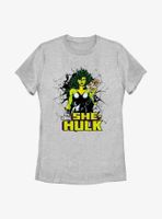Marvel She-Hulk Holding Comic Womens T-Shirt