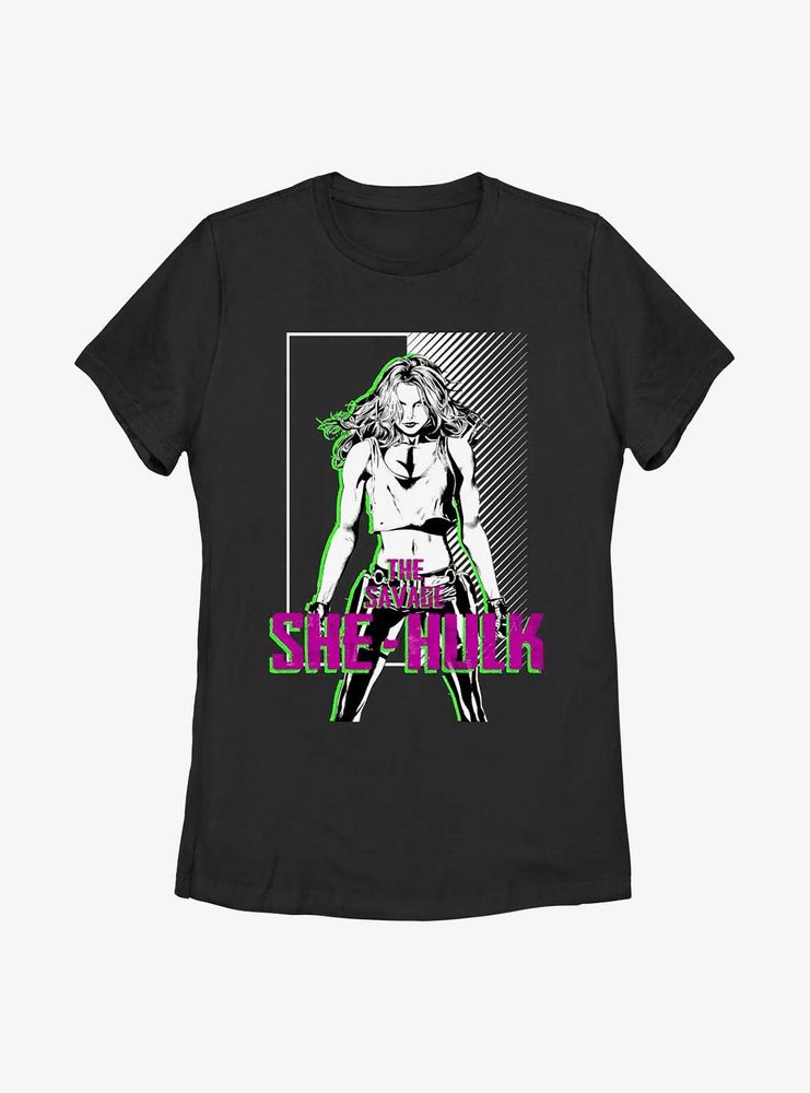 Marvel She-Hulk Savage Womens T-Shirt