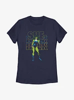 Marvel She-Hulk Name Stack Womens T-Shirt