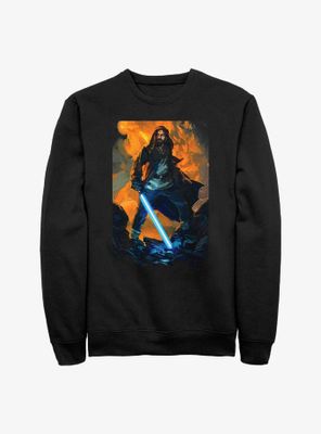 Star Wars Obi-Wan Kenobi Hero Stance Paint Sweatshirt