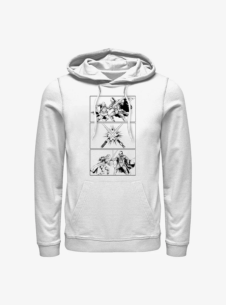 Star Wars Obi-Wan Kenobi Darth Vader Fight Panels Hoodie