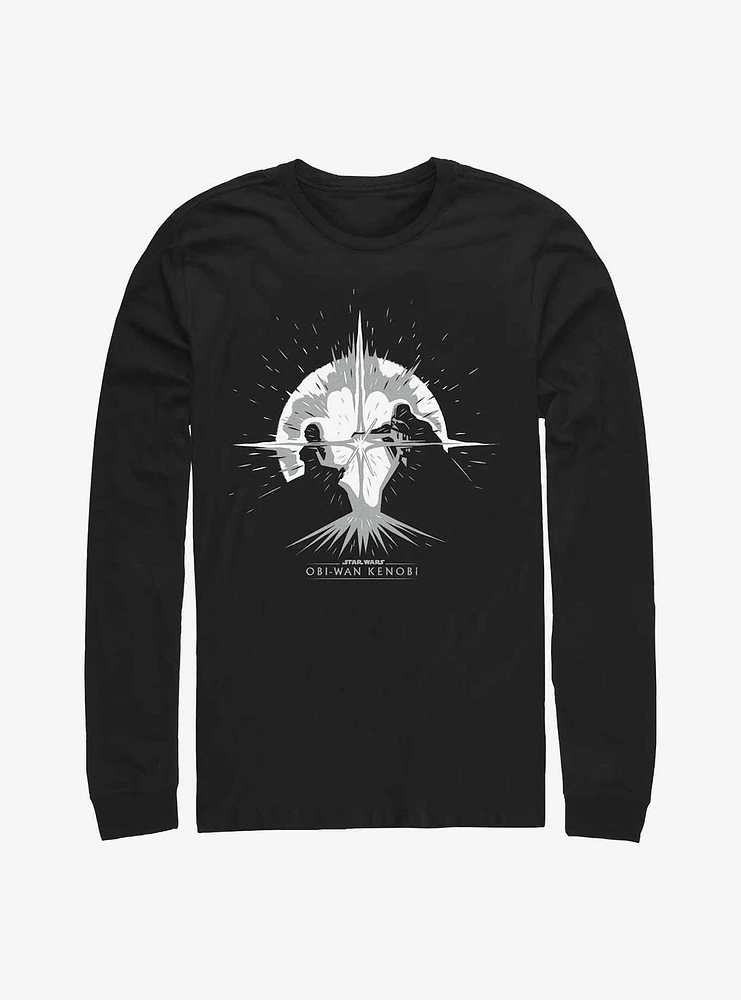 Star Wars Obi-Wan Kenobi Explosive Duel Graphic Long-Sleeve T-Shirt
