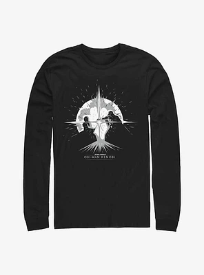 Star Wars Obi-Wan Kenobi Explosive Duel Graphic Long-Sleeve T-Shirt