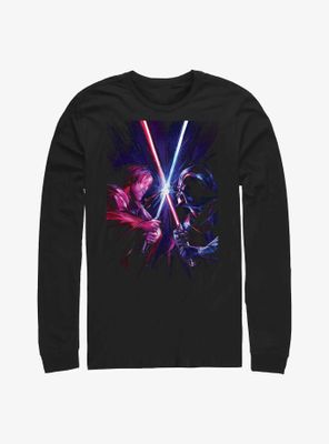 Star Wars Obi-Wan Kenobi Darth Vader Face-Off Long-Sleeve T-Shirt