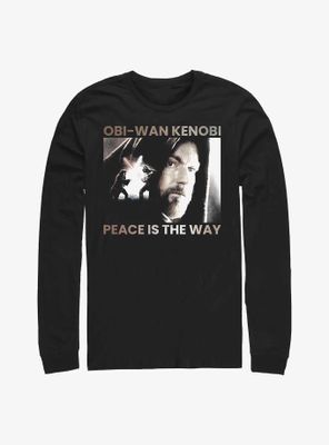 Star Wars Obi-Wan Kenobi Peace Is The Way Long-Sleeve T-Shirt