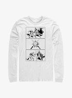 Star Wars Obi-Wan Kenobi Darth Vader Fight Panels Long-Sleeve T-Shirt