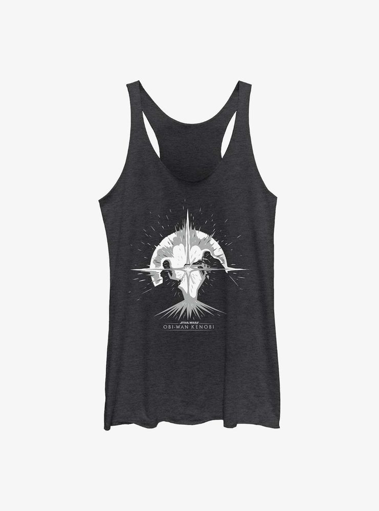 Star Wars Obi-Wan Kenobi Explosive Duel Graphic Womens Tank Top