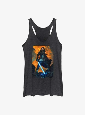 Star Wars Obi-Wan Kenobi Hero Stance Paint Womens Tank Top
