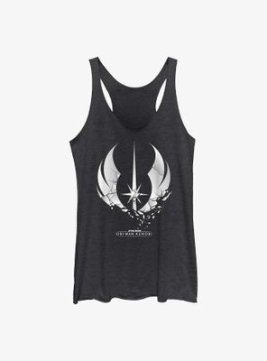 Star Wars Obi-Wan Kenobi Shattered Jedi Logo Womens Tank Top