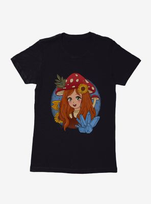 Mushroom Girl Womens T-Shirt